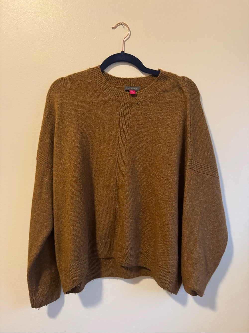 Vince Camuto Women’s Crewneck Sweater in Chestnut Brown
